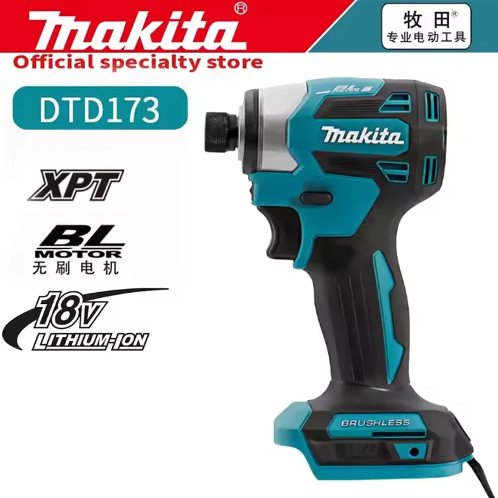 ? Makita DTD173 1800 tpm borstelloze elektrische schroevendraaier slagschroevendraaier 180Nm elektrische boor hout/bout/T-modus Makita 18V batterij