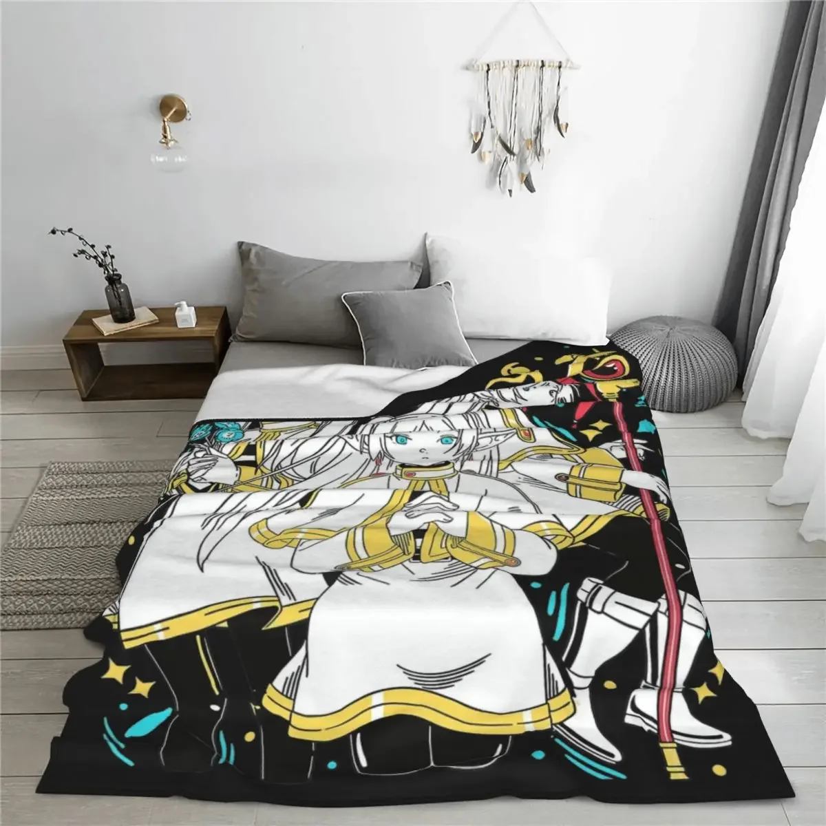 Sousou No Frieren Blankets Fleece Textile Decor Multifunction Super Soft Throw Blanket for Bedding Car Bedding Throws