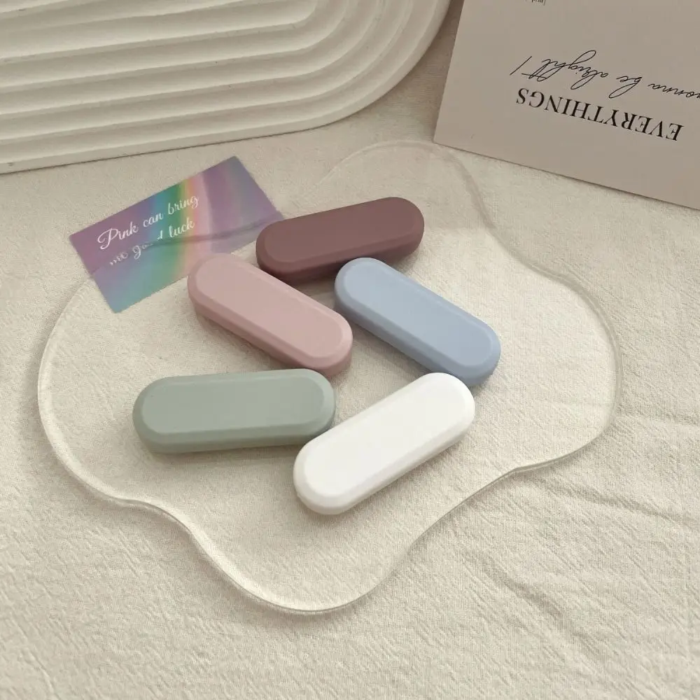 Candy Color Contact Lens Case Kit Portable with Tweezers and Suction Stick Contact Lens Inserter Frosted Finish Retro