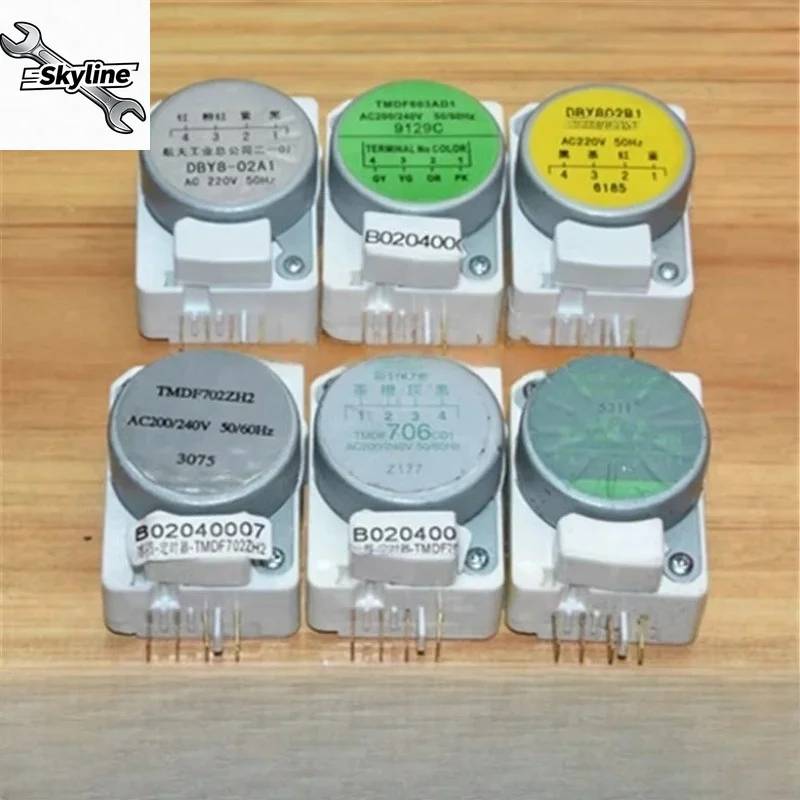 1Pcs Aerospace Defrost Timer, applicable to Rongsheng Mitsubishi Toshiba Hualing Sharp Panasonic Fridge Spare Parts