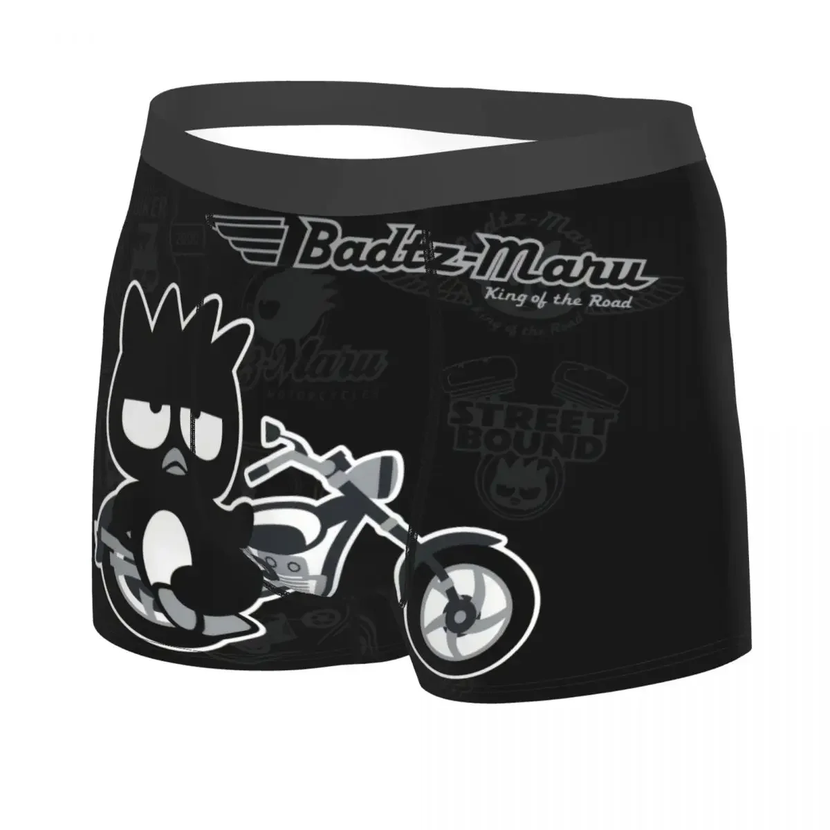 Custom Male Novelty BAD Badtz-Maru Sanrio Cartoon XO Child Underwear Boxer Briefs Breathable Shorts Panties Underpants