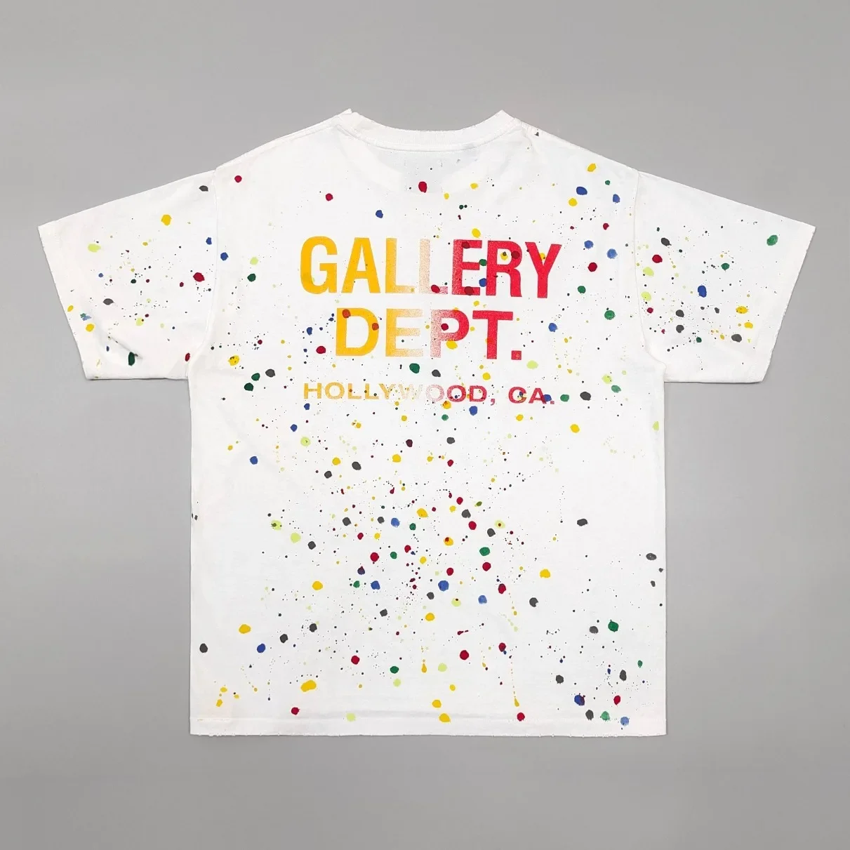 Gallery Dept Ink Sprinkle Letter Print Short Sleeve T-Shirt