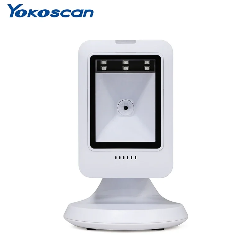 2D QR Barcode Scanner MP6300Y Omnidirectional Hands-Free Automatic Bar Code Reader for Mobile Payment Computer Screen Scan