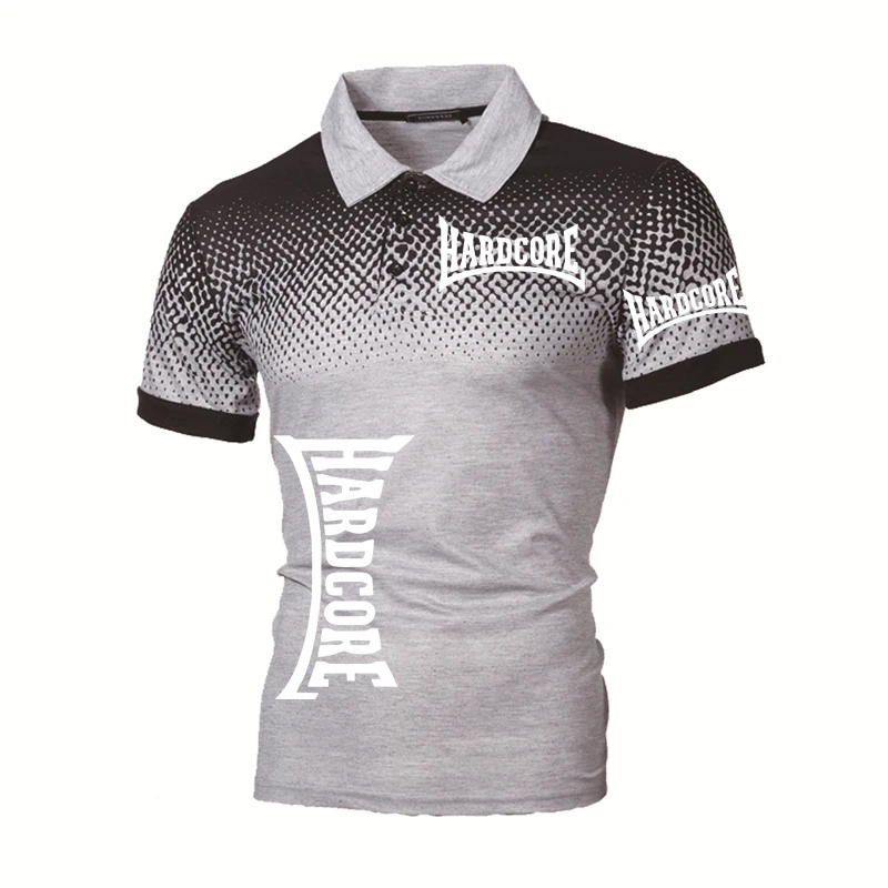 Summer Men's Polo Shirt Hardcore Ma1 Bomber Print High Quality Short Sleeves Man Harajuku Classic Tops Racing Motorcycle Racer image 6