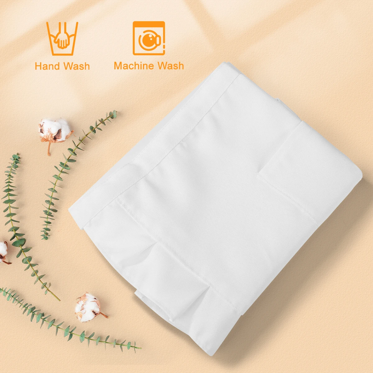 

Fashionable Half Apron For Women Waist Kitchen Bib Cotton Work Cleaning Baking Gardening Serving Restaurant Cafe Use