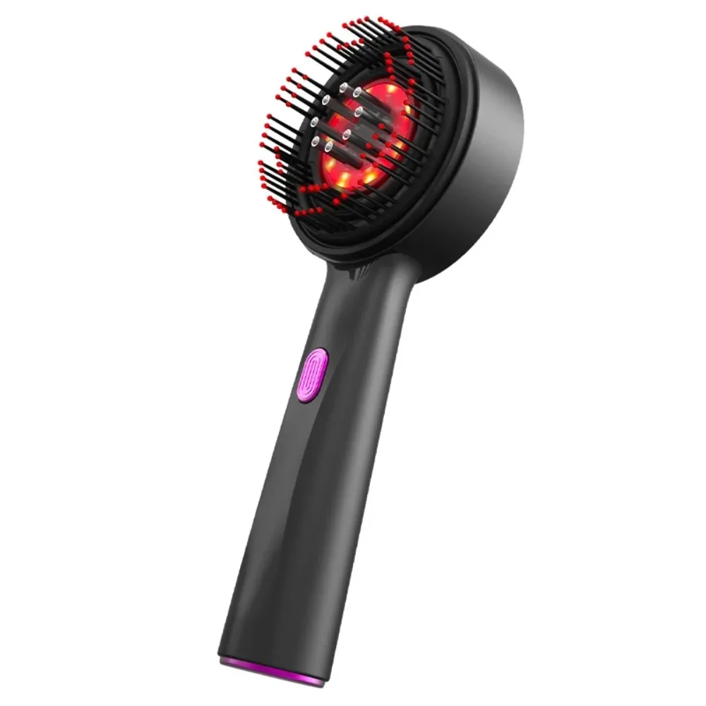 

Hair Electric Vibration Massage Comb Oil Applicator Red Light Scalp Massaging Brush Scalp Rela Hair Growth Red Light Hair Comb