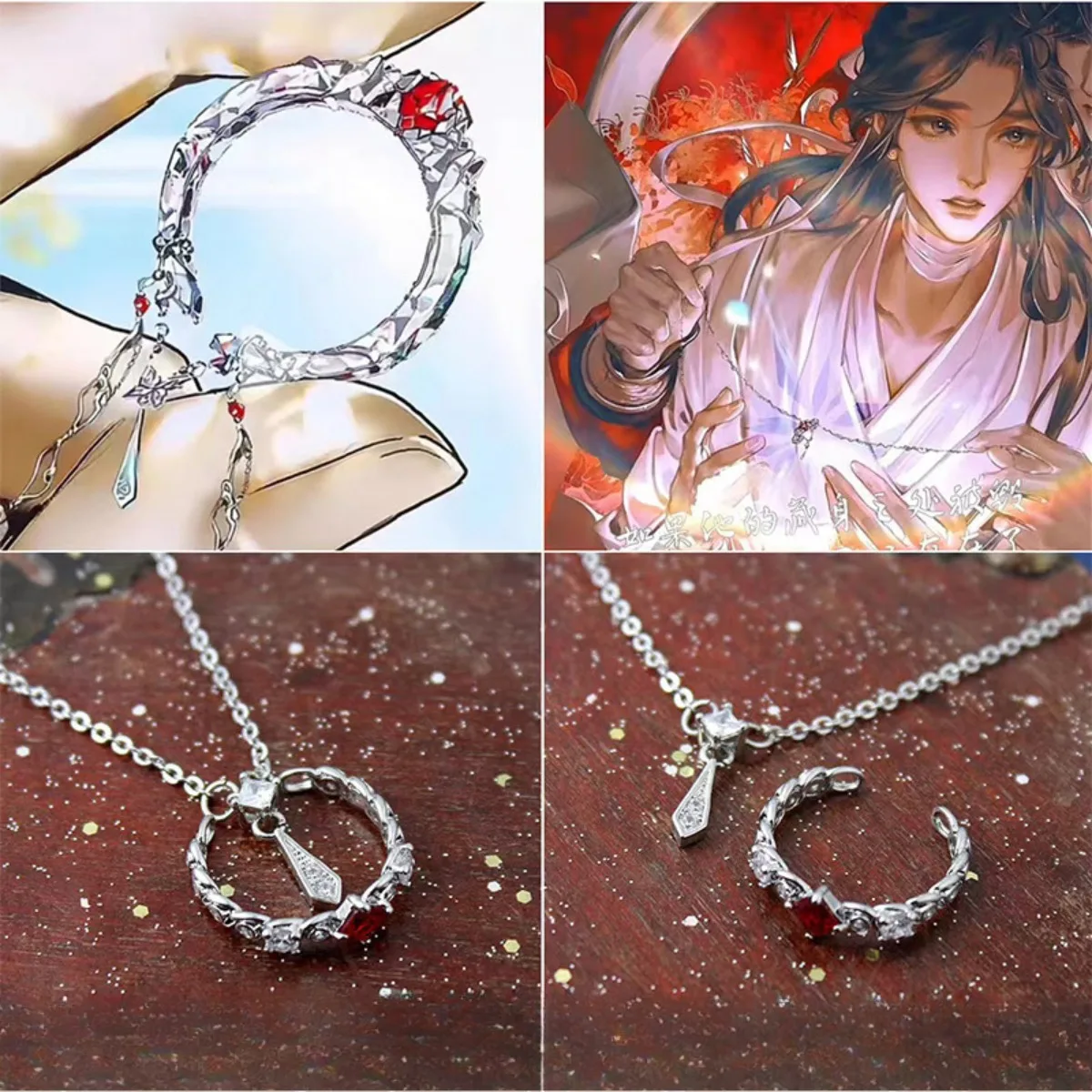 El mismo collar con colgante que Tian Guan Ci Fu es un estilo Ins moderno y sencillo, adecuado para que las niñas usen diariamente