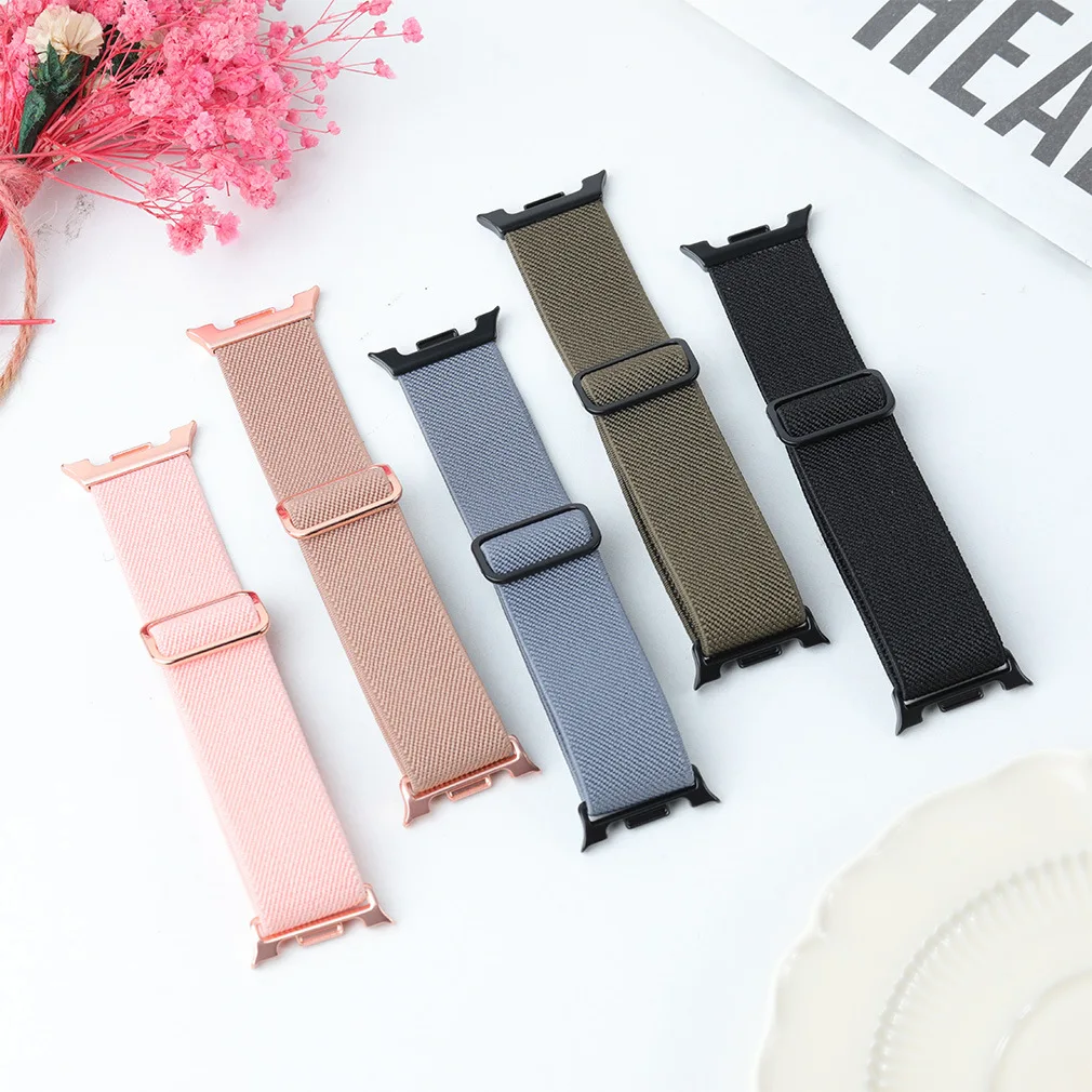ストレッチナイロンストラップサムスンギャラクシーウォッチ 8 40 ミリメートル 44 ミリメートルクラシック超 Repalcement リストバンドベルト Brecelet 通気性ストラップ