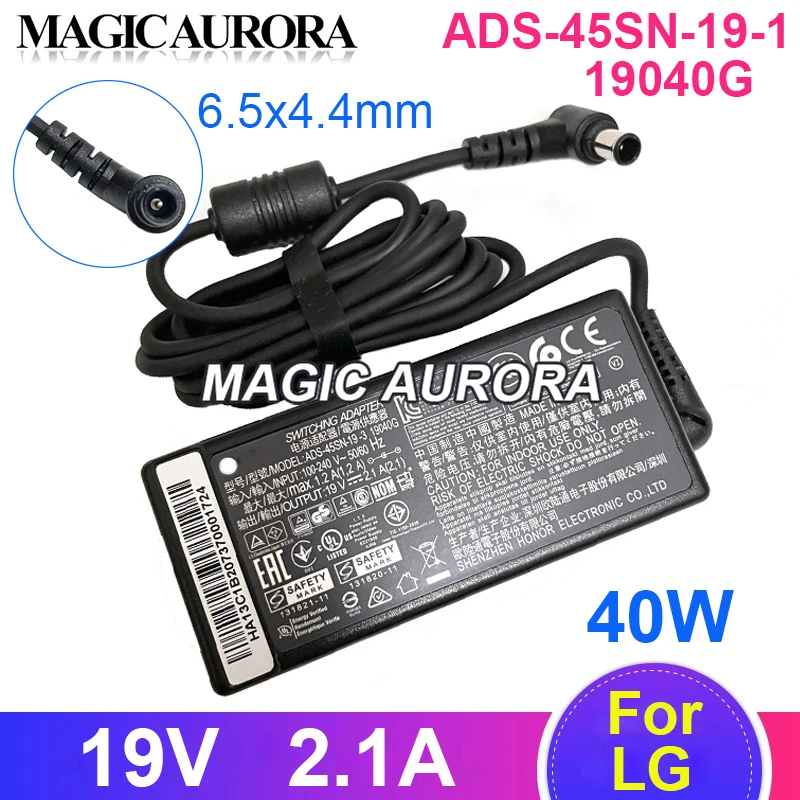 Original nuevo ADS-45SN-19-3 19040G adaptador de conmutación 19V 2.1A 40W para LG Monitor LCD 32LH510 LCAP21C LCAP25B E2251S E2251T E2051S