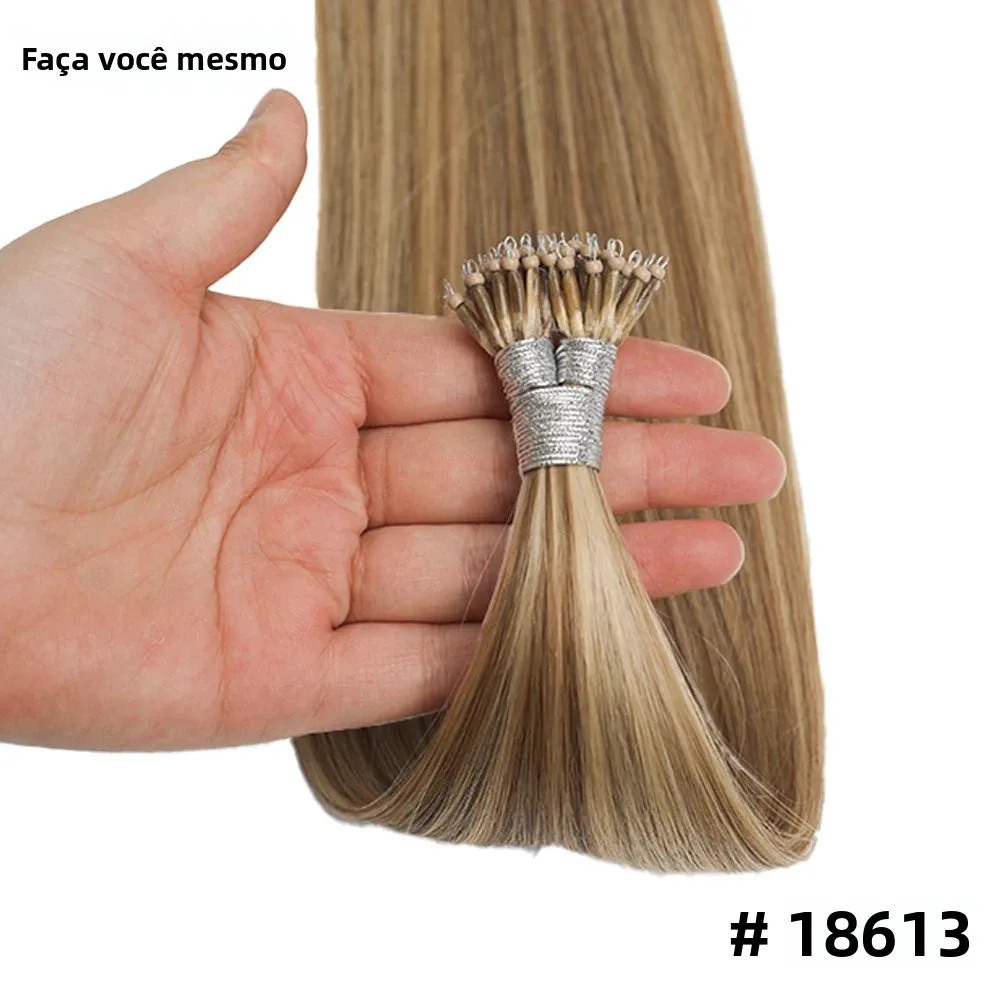diyomo-ナノリアル人毛ストレートヘア-100-レミーグレードの髪質-18613-50-100g-女性専用インビジブル