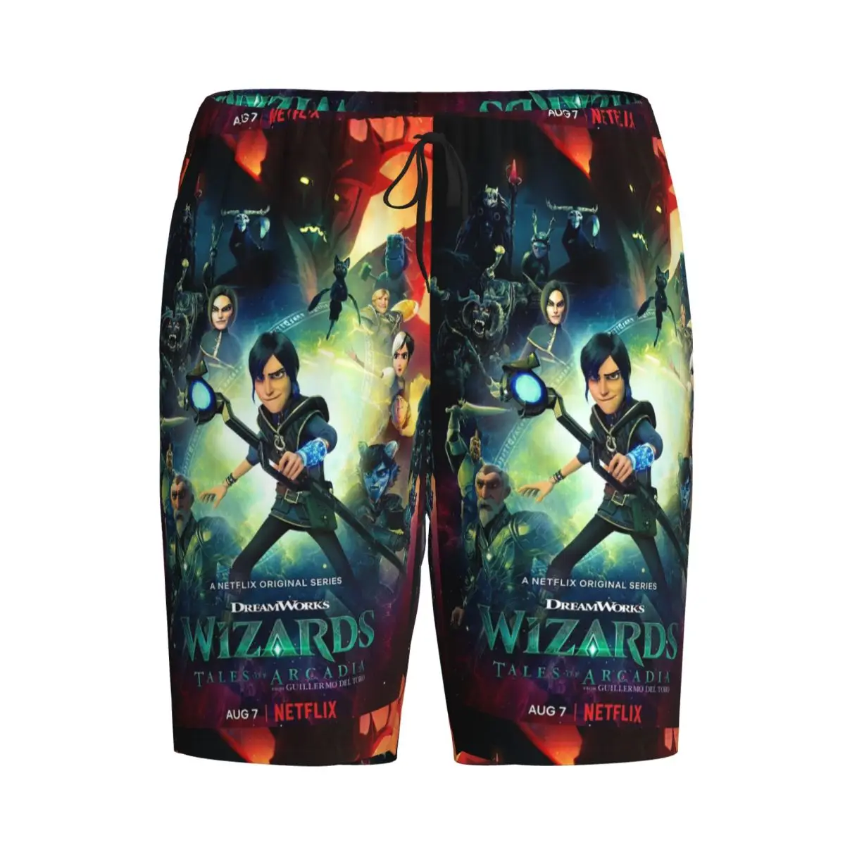 Custom Cartoon TrollHunters Shorts Sleeping Pants Men Pajama Pants Lounge Sleep Sleepwear Bottoms