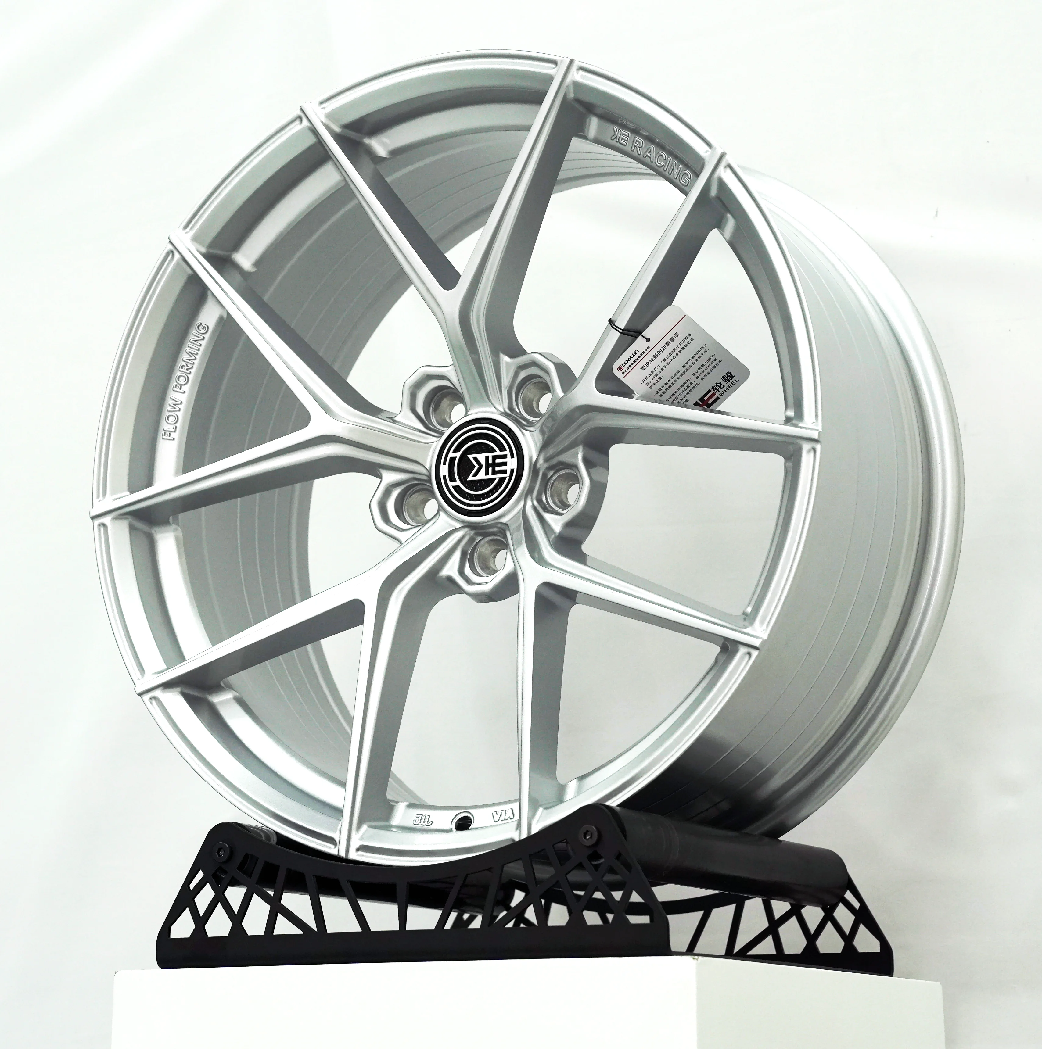 

High Quality Silver Alloy Flow Forming Rims 5X108 5x112 5X114.3 5X120 Wheels 17 18 19 20 Inch Passenger Car Rims Monoblock Hubs