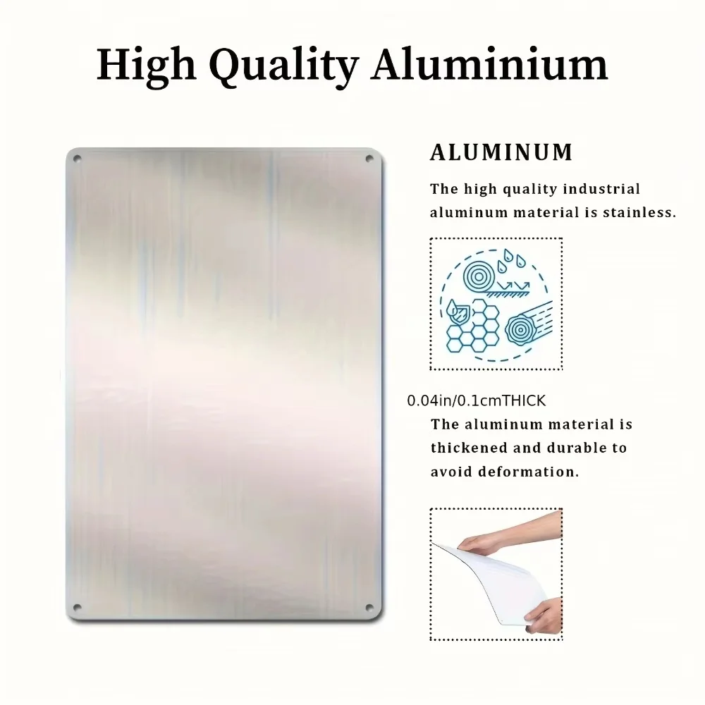 Custom Retro Aluminum Sign, DIY Metal Wall Decor, Funny Gift for Dad Garage & Grandpa Workshop