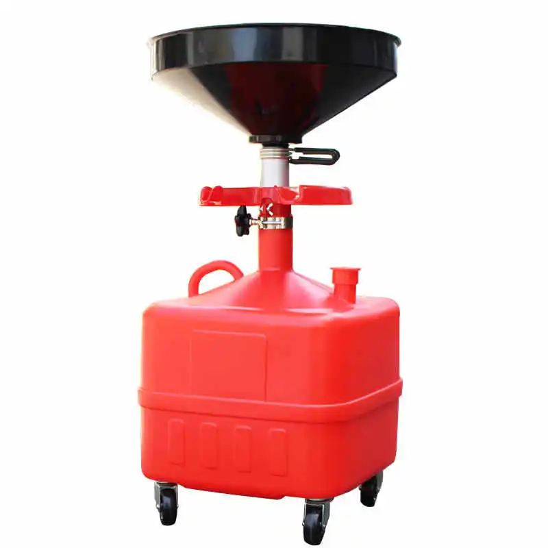 

Portability 34L Large Capacity Gear Oil Oil Catcher Oil Recovery Drum Collector Waste Oil Collector ﻿