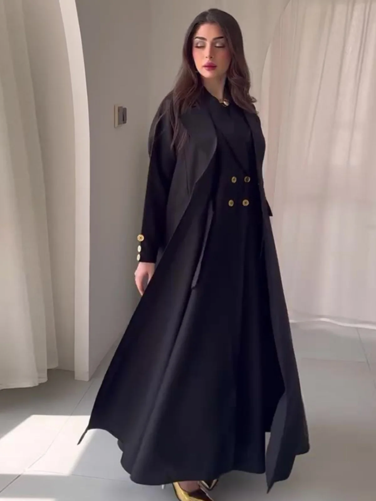 

Осеннее новое облегающее пальто миди Sle Briti Sle, повседневное джинсовое женское модное длинное све, длинные брюки, работает orm