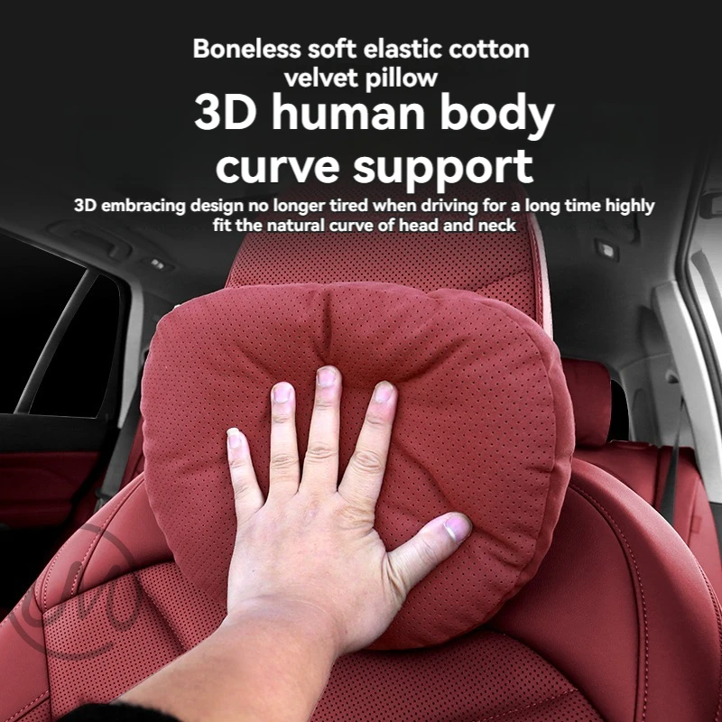 For Tesla Model 3 Y S Model X Car Headrest Neck Support Seat Soft Neck Pillow Automobile Tesla Car Pillow Neck Rest Cushion view 6
