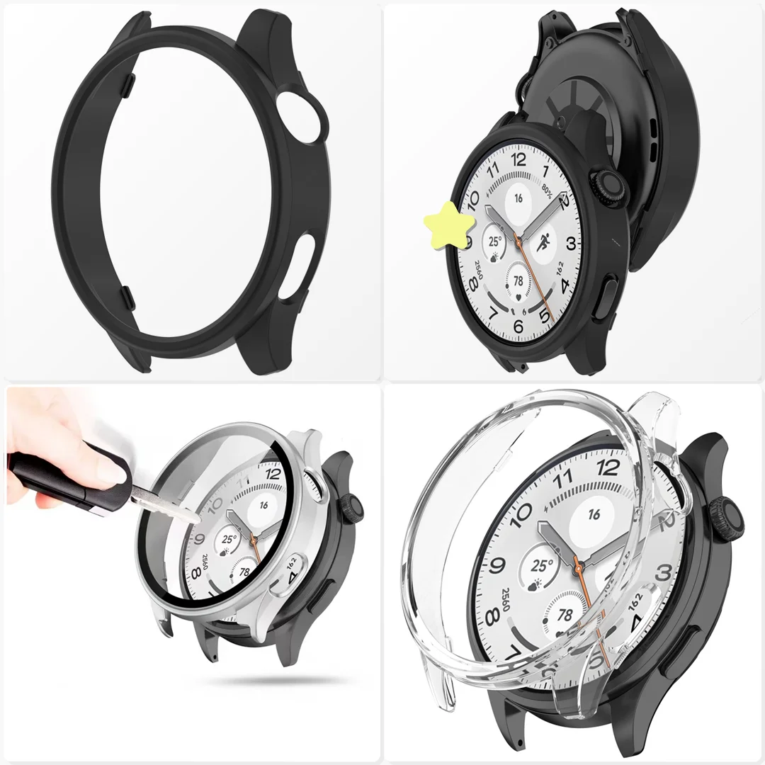 PC Hollow Bumper Case for Xiaomi Smart Watch Protective Frame Cover Trail Running Dust Proof Guard Strap Accessory