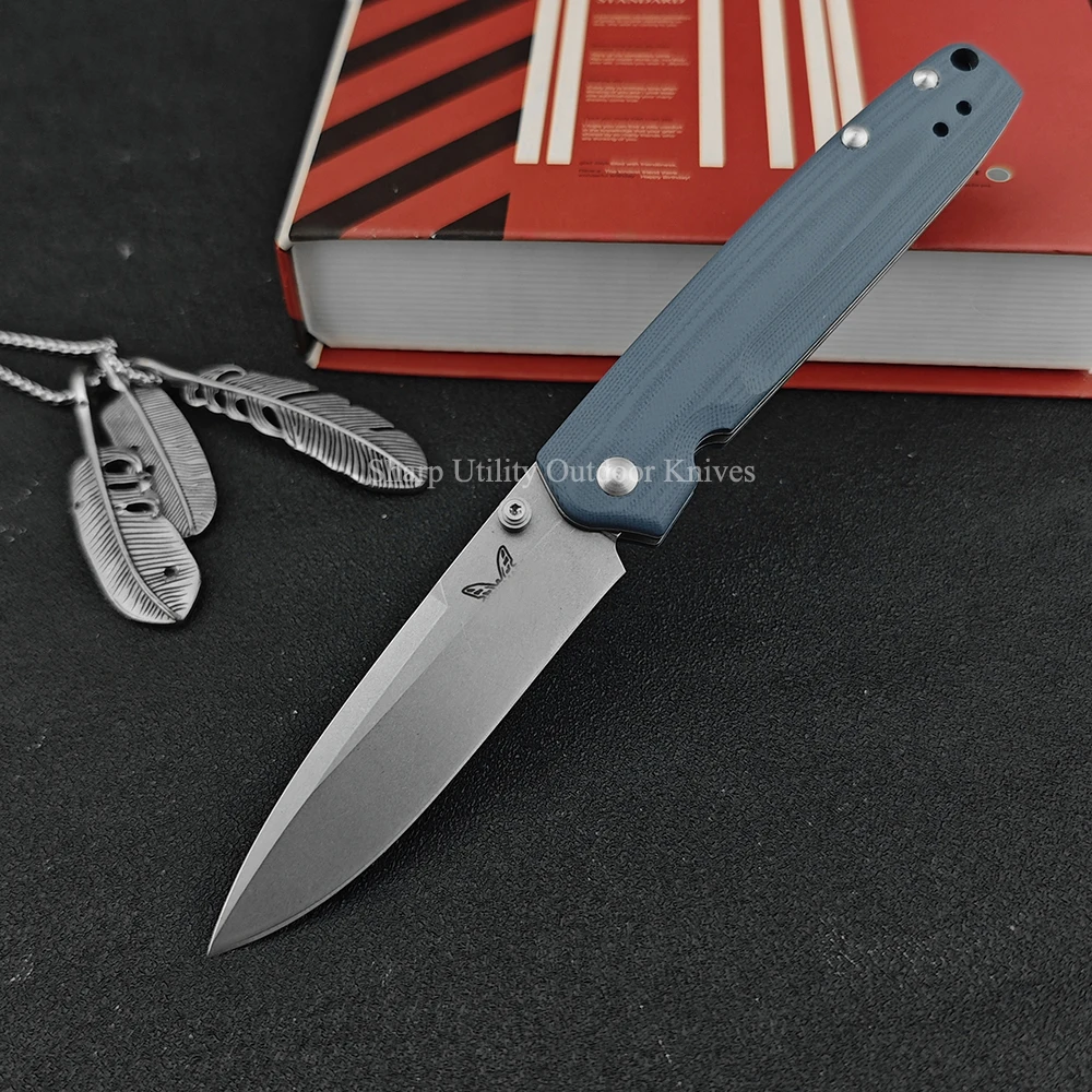 BM 485 Valet Knife, Drop-Point Blade, Plain Edge EDC Folding Pocket Knife for Camping, Survival, Tactical, Outdoor Jackknife