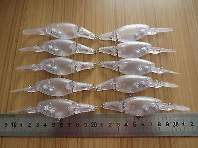 10pcs Unpainted Jointbait Crankbait Fishing Lure Body 130mm 13g  Blank lures JSE107
