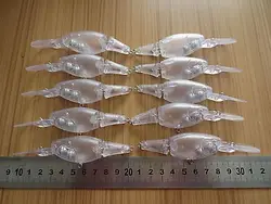 10pcs Unpainted Jointbait Crankbait Fishing Lure Body 130mm 13g Blank lures JSE107