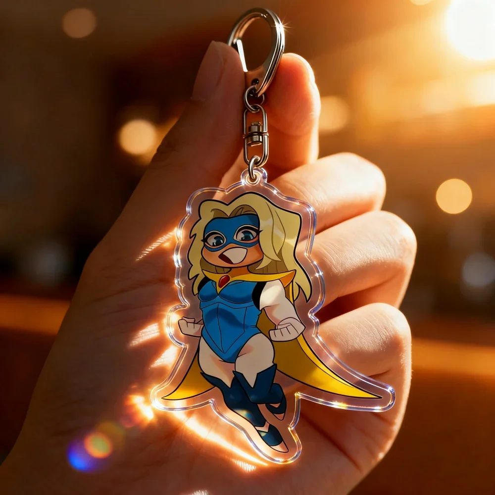 لطيف الكرتون إرسال المفاتيح للملحقات Mecha رجل شقراء السترة روبرت روبرتسون كيرينغ مجوهرات الألعاب المشجعين الهدايا