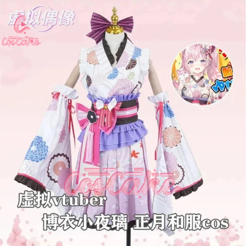 

Vtuber Huhu koyori New Year S kimono bathrobe women cosplay costume cos game anime party uniform Hallowen play role clothes