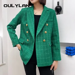 Casual Long Sleeve Suit Blazer Office Lady Spring Autumn Fashion Elegant Solid Outerwear Jacket For Women 2024 Female Coat