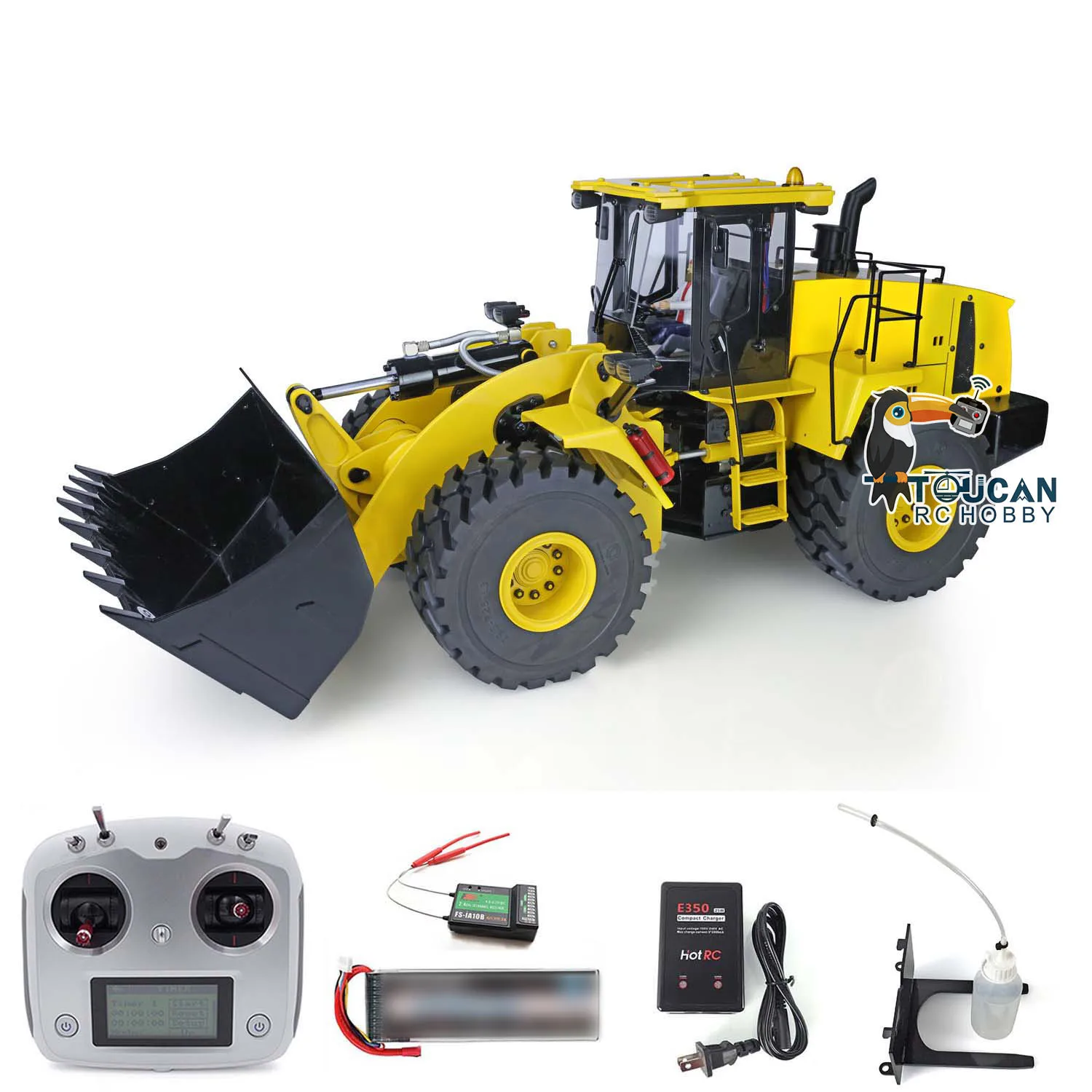 XDRC 980L WA470 1/14 RC Hydraulic Wheel Loader RTR Engineering Truck Machine Light Sound ESC Motor Model Gifts Toys THZH1286