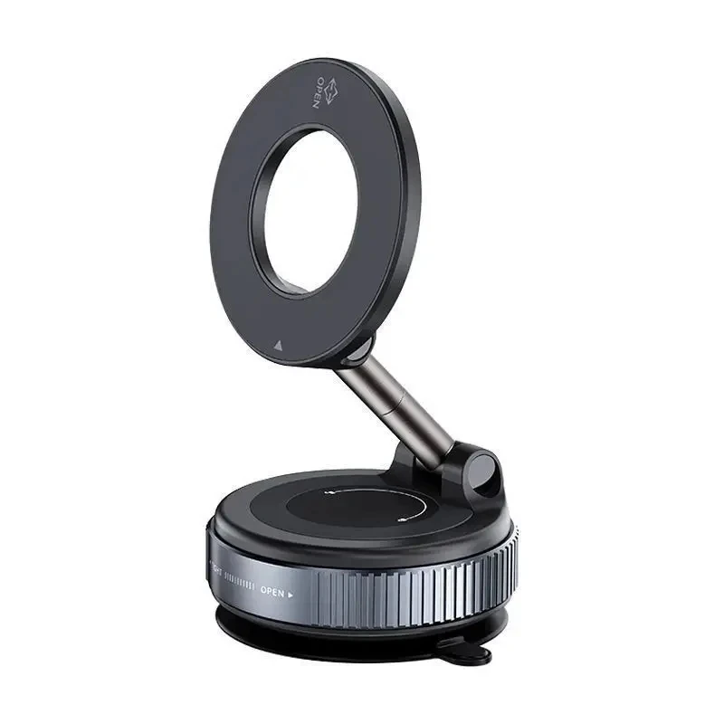 Soporte Magnético Giratorio y Plegable para Teléfono con Succión al Vacío para Navegación en Auto, Gimnasio, Cocina - Soporte Universal para GPS y Streaming