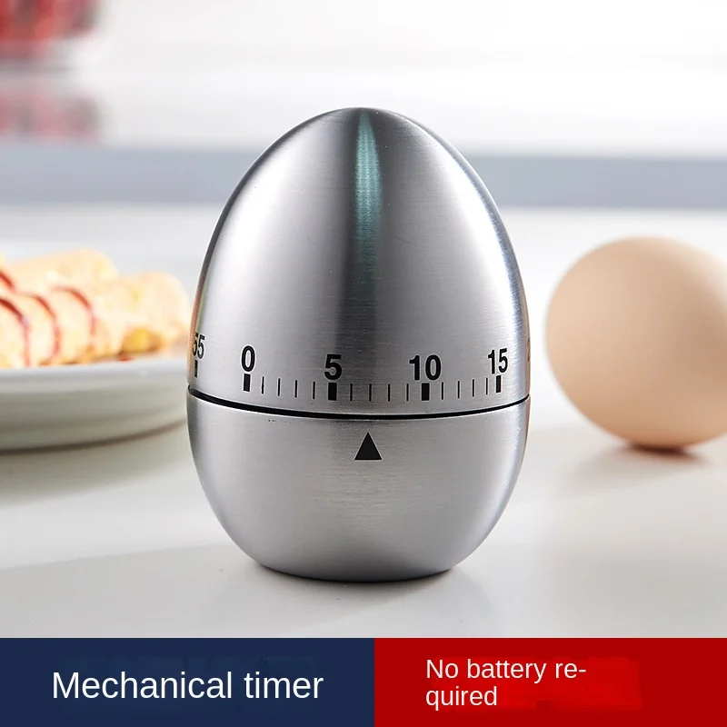 Promotion Timer Chronometer Metal Timers 1 Hours Egg Shape Eco Friendly Set Time Reminder Kitchen Timers Kitchen Clock