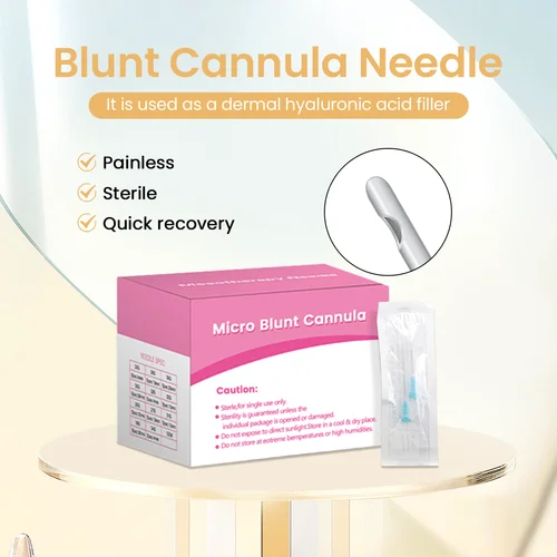 Imagen 2 del producto Micro cánula roma, aguja fina estéril, 18G, 22G, 25G, 27G, 38mm, 50mm, 70mm, canula roma empaquetada desechable