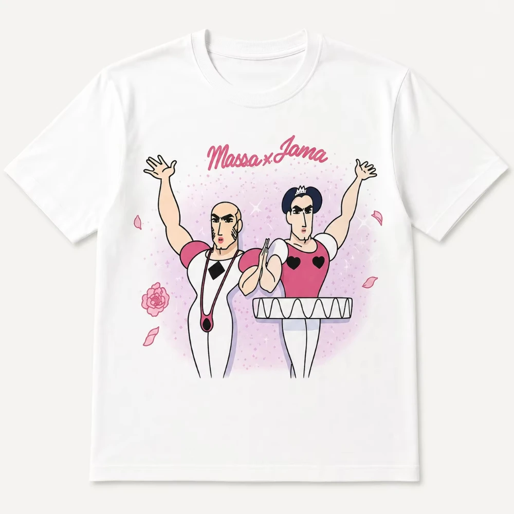 2026 Heavyweight Pure Round Neck Short Sleeve T-Shirts Printed Couple Matching Fun Quirky Design Women's Fashion Graphic Y2K