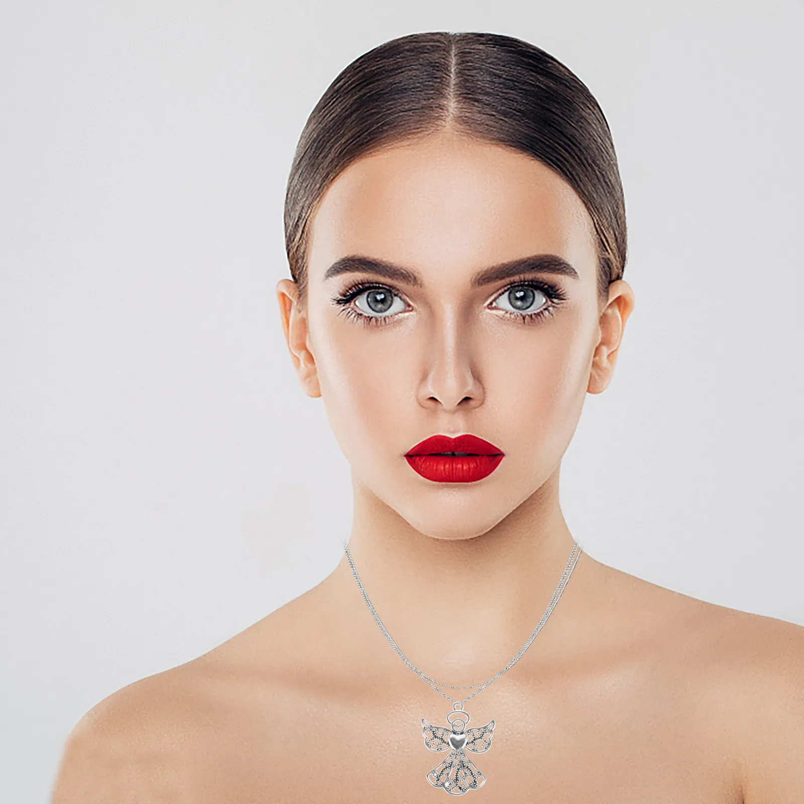 

5Pcs Angel Shaped Charms Exquisite Jewelry Pendants DIY Alloy Charms for Keychain Earring Pendant Craft Accessories