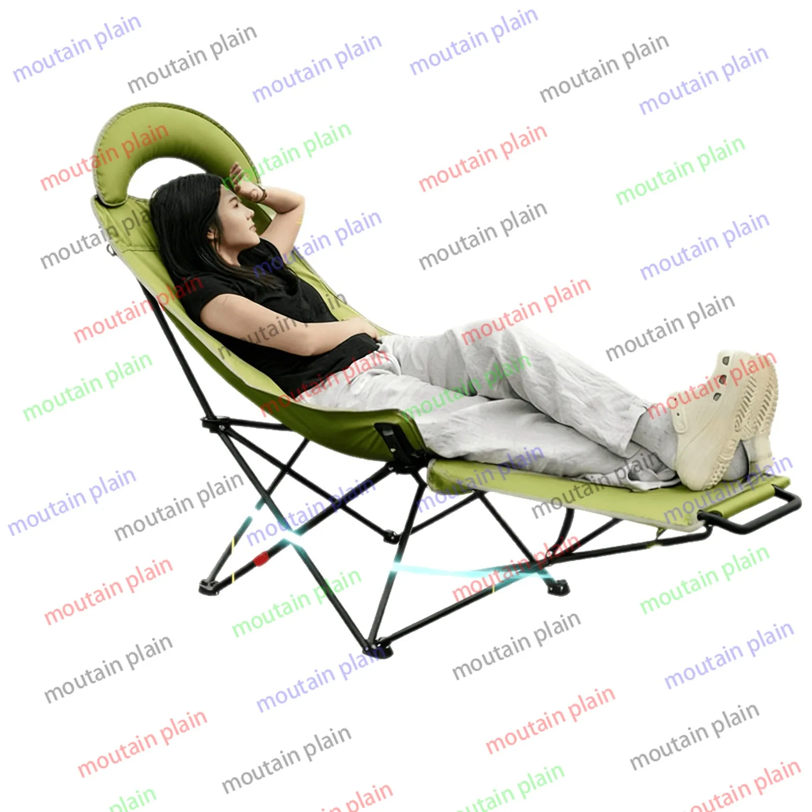 

Трехскоростное регулируемое кресло-шезлонг, простое складное кресло-кровать, портативное кресло-лунастик, для офиса и обеденного перерыва, с трехскоростной регулировкой.