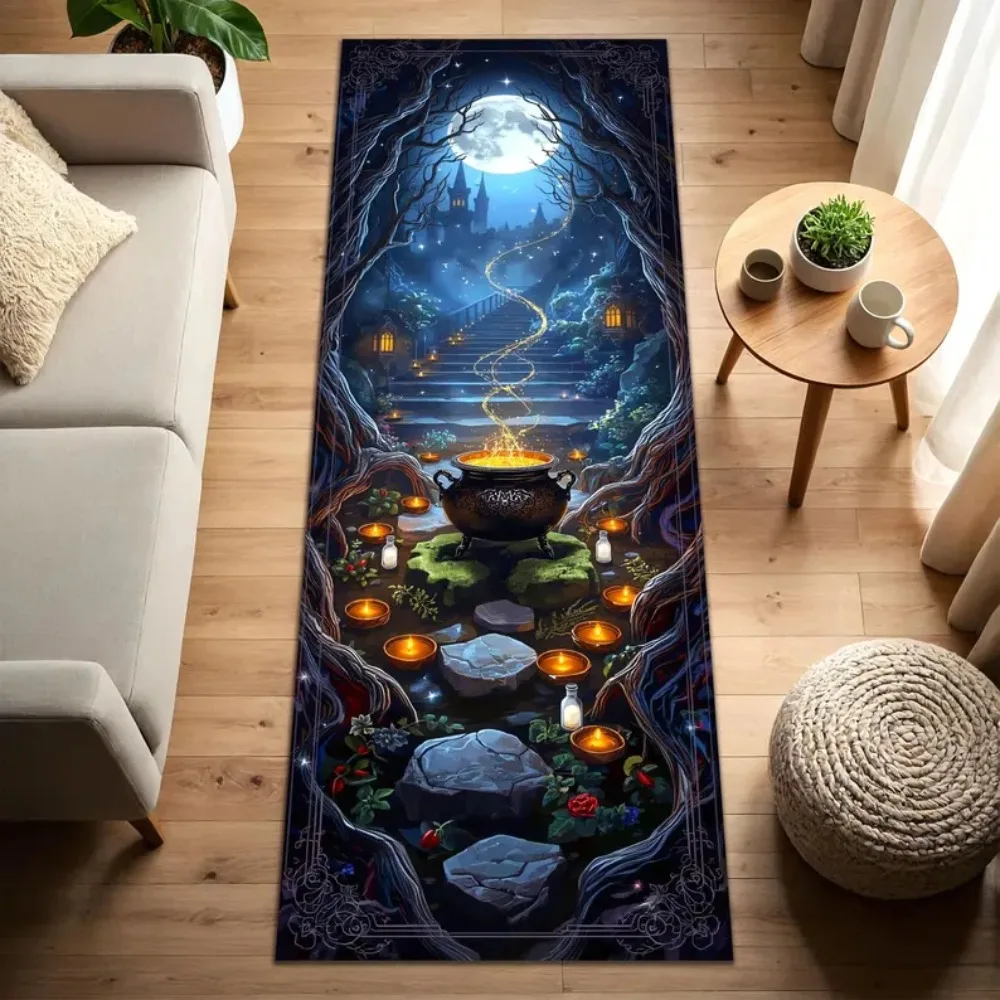 القوطية الخفافيش البساط غامض الظلام ديكور البساط مدخل الممرات الممر الدرج السجاد الطويل غرف الغسيل المطابخ وديكور المنزل