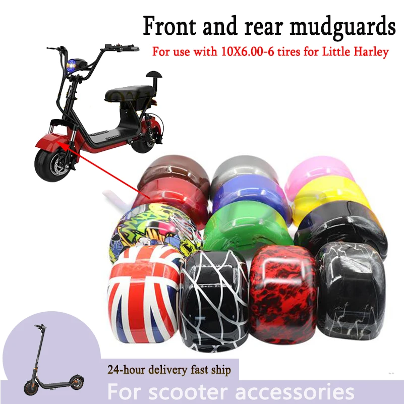 

Front and rear mudguards,for 10X6.00-5.5 10x6.00-6 Tire Front and Rear Mudguards for Little Citycoco Modified accessory