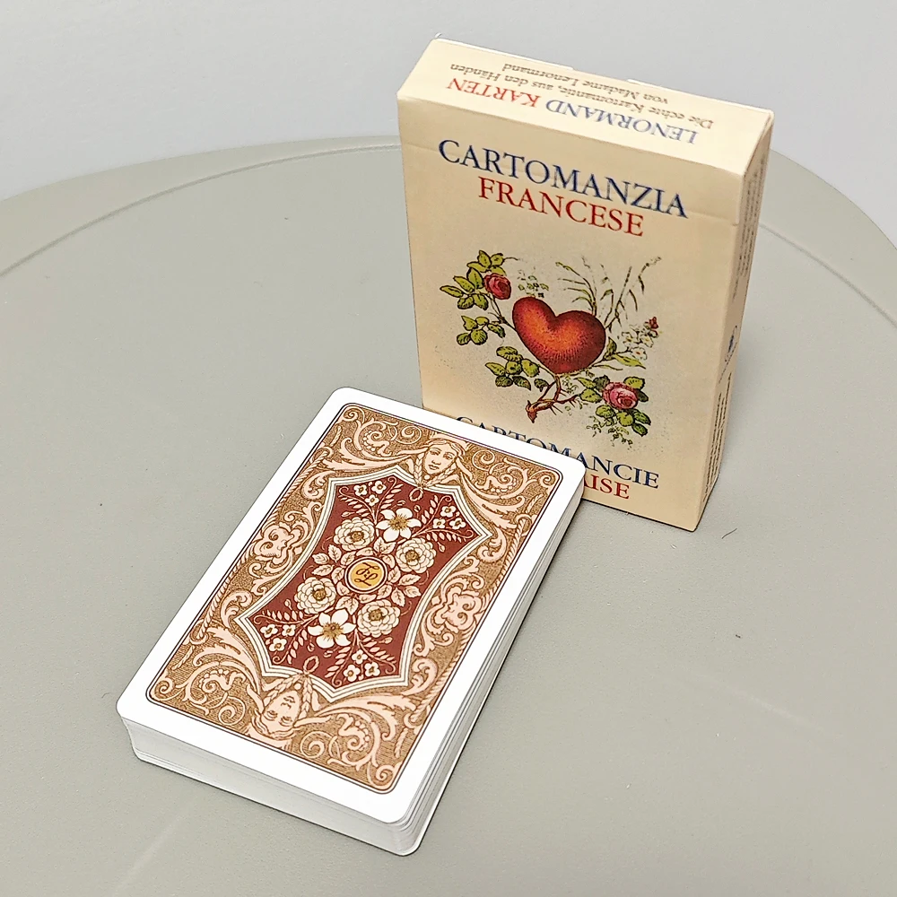 French Cartomancy Lenormand Deck 36 Pcs Lenormand Cards In Chinese and English Language Bilingual Edition Classic Deck 9*6cm