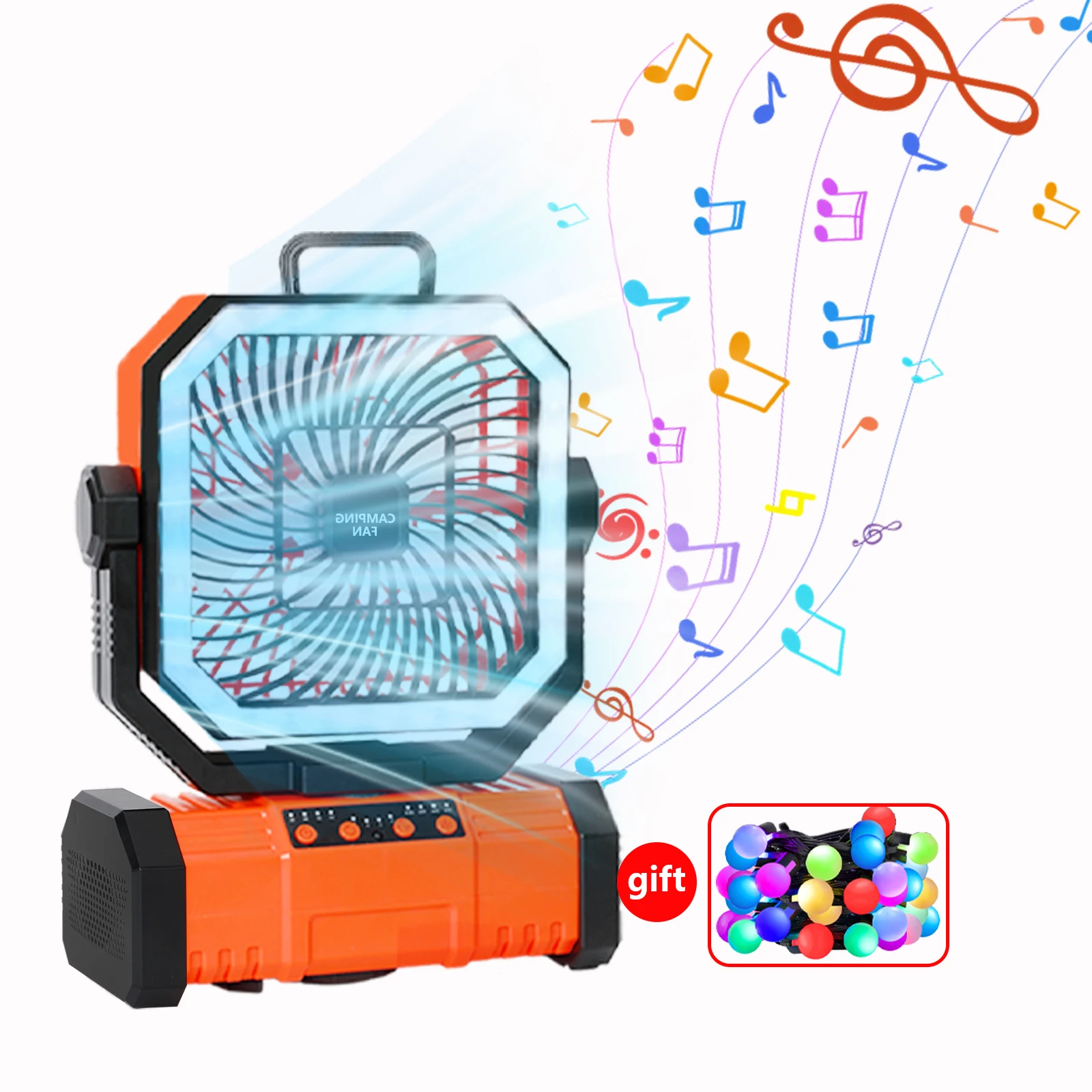 

Multi Functional Portable Camping Fan With 20000mAh Battery And 270 ° Rotating Wireless Air Circulation System Camping Fan