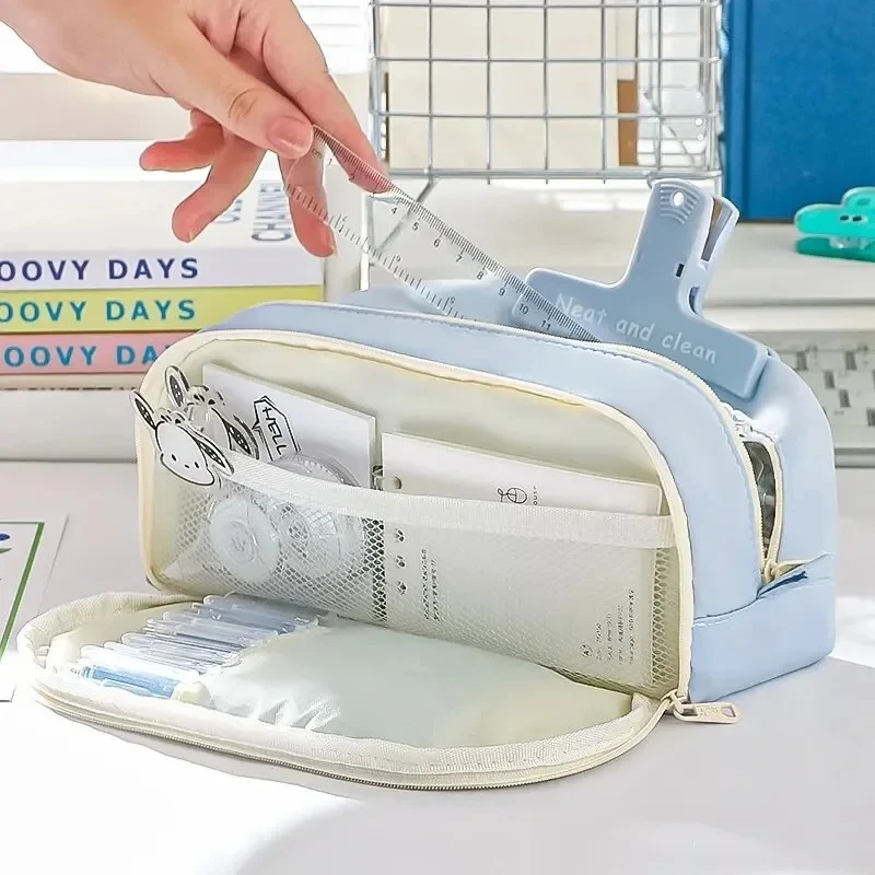 Stylish and Practical Pencil Bag with Large Capacity and Multiple Sections for Stationery Storage Pencil Case Back To School