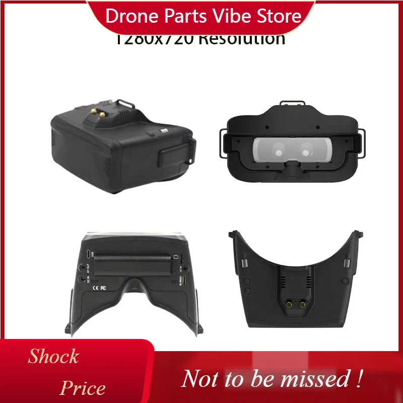 

DPSKYZONE Cobra X V4 Head Tracker FPV Goggles 1280x720 5.8G 48CH Steadyview RapidMix Receiver Built-in DVR & HDMI for RC FPV Dro