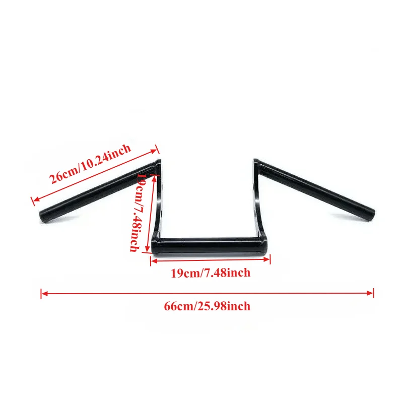 Motorcycle Handlebar Z Bars Handlebars Drag Bar Fits for Most of Motorcycle Harley Triumph BSA Norton Indian Victory