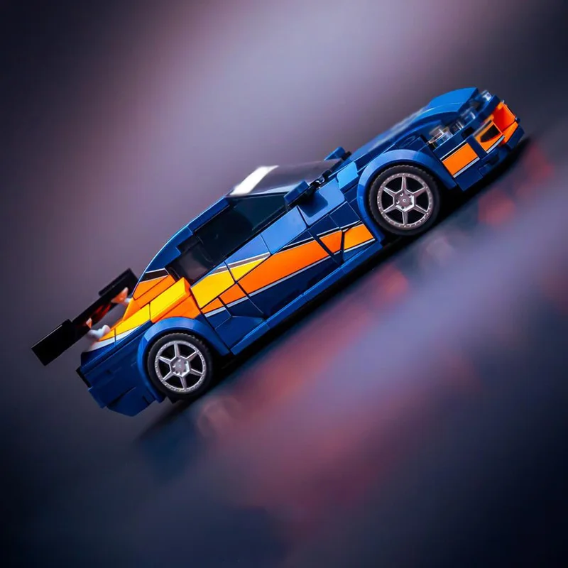 Películas furiosas velocidade hipercar modelo moc tijolos de construção s15 jdm tecnologia modular terno de férias brinquedos montar crianças