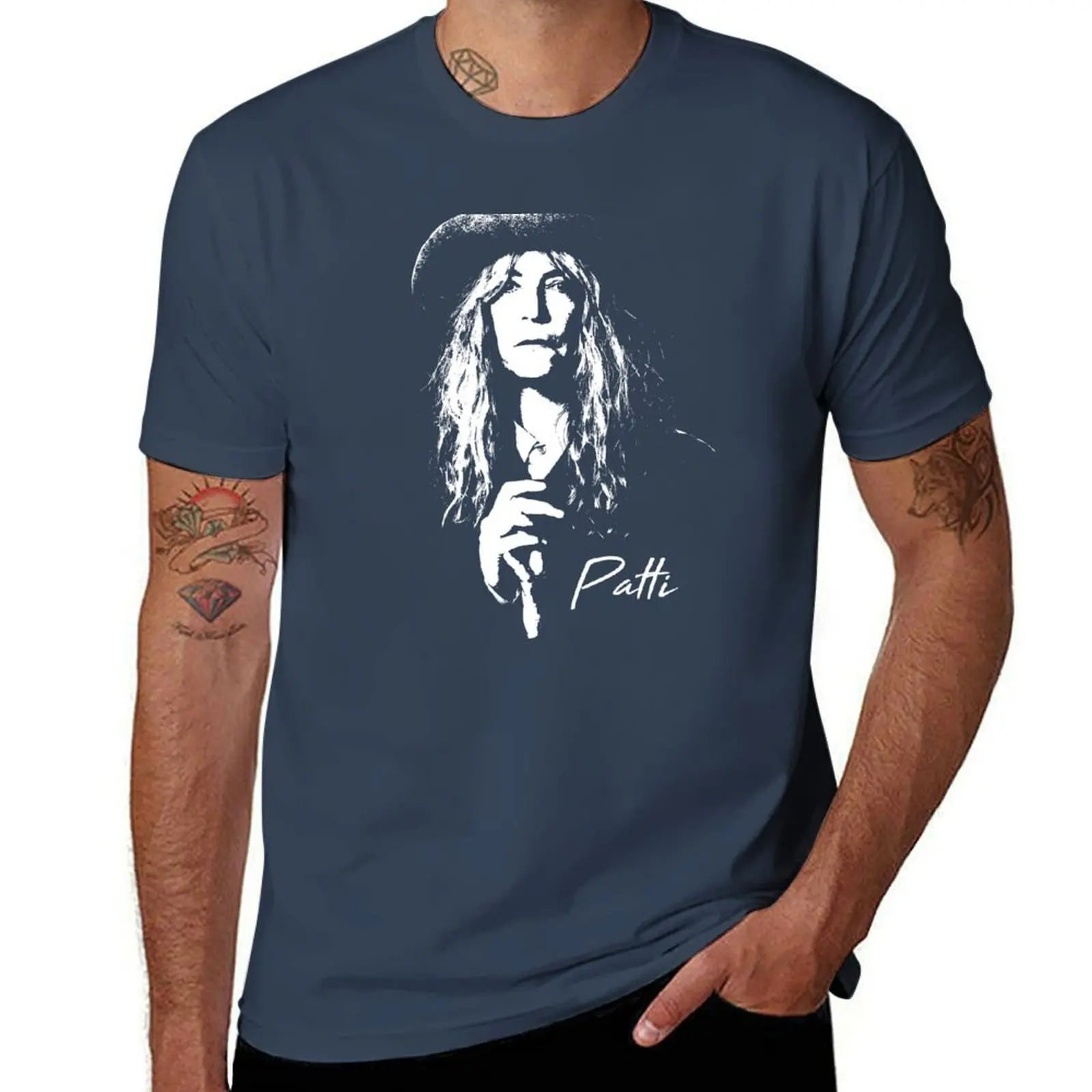 Patti Smith - Portrait T-Shirt man t shirts for men t shirt man casual t shirts with prints T-Shirt