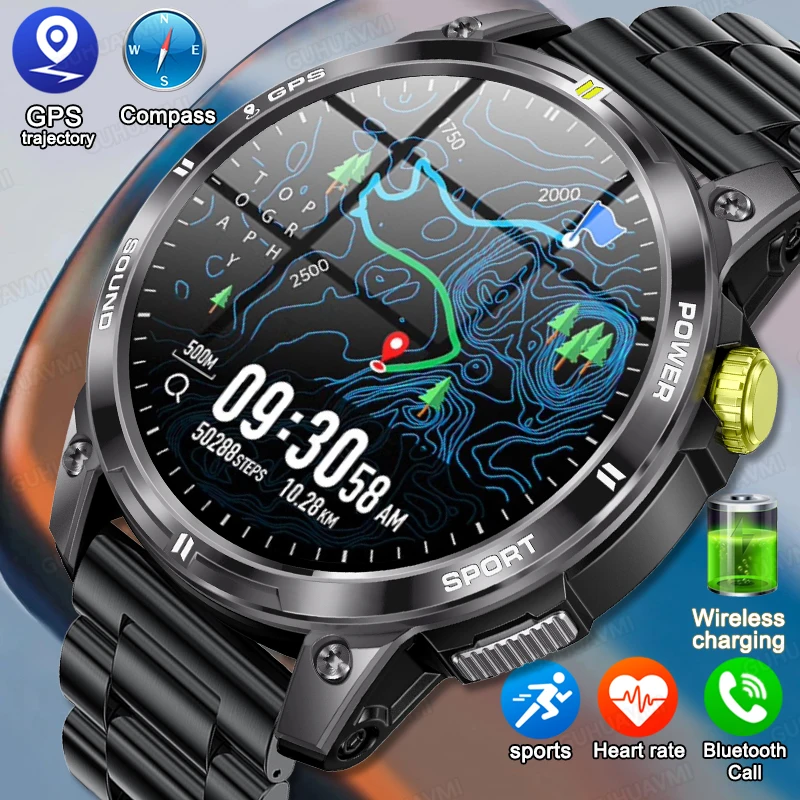 

2024 New GPS Outdoor Professional Sports Smart Watch Men Women Heart Rate BT Call 3ATM Waterproof Swimming Fitness Smartwatches