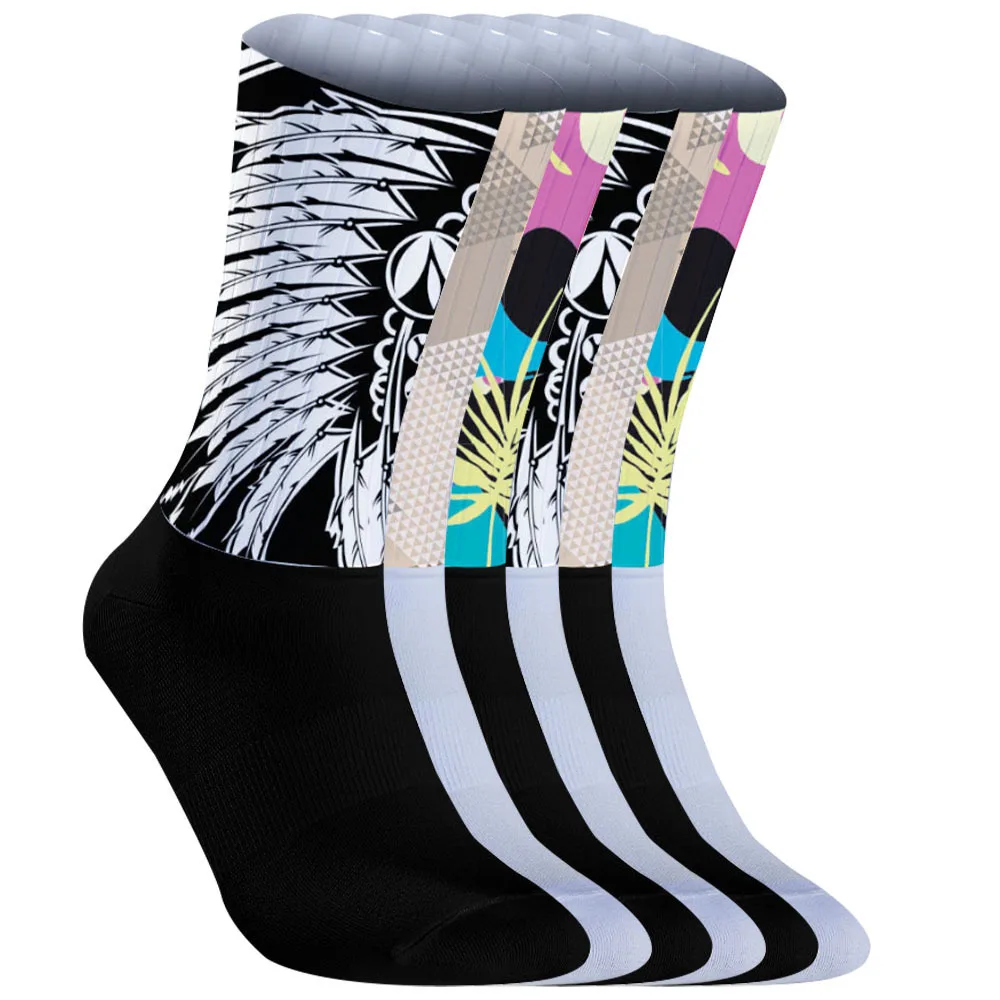 

2025 Новые модные велосипедные носки! Впитывающий влагу, быстро сохнет + контрольный цветной дизайн, спортивный и привлекательный.