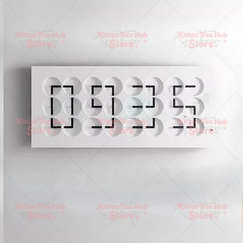 Mechanical Dynamic Interactive Installation Art Meichen Decorative Clock Creative Soft Decoration Wall Hanging Clock