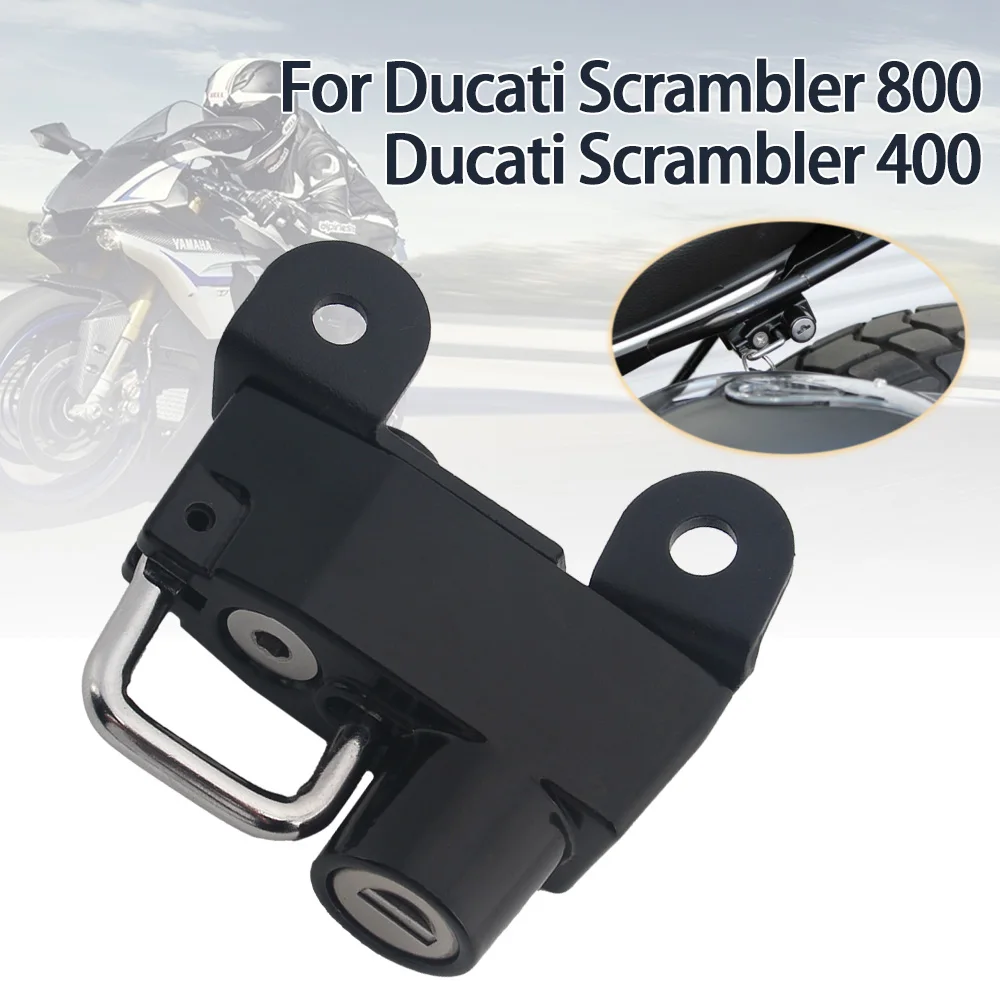 Motorcycle Helmet Lock Kit For Ducati Scrambler 400 Scrambler800 Helmets Security Anti-Theft Lock Rust-Proof Sturdy Aluminum