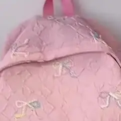 

Versatile Junior High School Student Travel Laptop Backpack Cute Schoolbag Female Middle School Student Fashion Bowknot Backpack