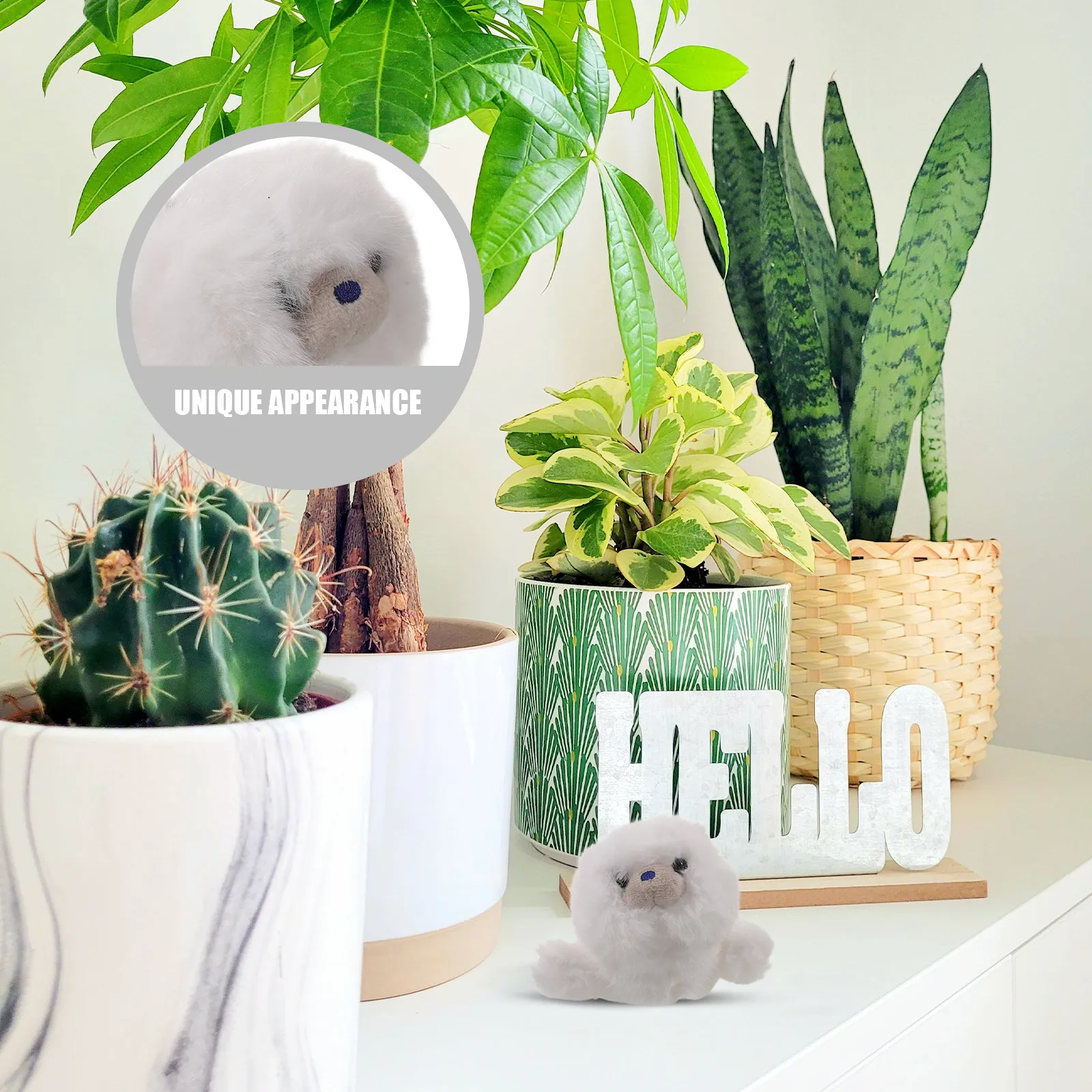 Peluche Realistico di Squalo da 18,5 cm per Bambini, Morbido e Lavabile, Decorazione per Cameretta Marina, Regalo di Compleanno - Peluche Oceanico per Bambini e Bambine