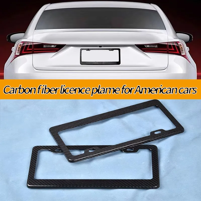 

Applicable to Canada and the United States automotive standard license plate protection frame carbon fiber board frame plate gas